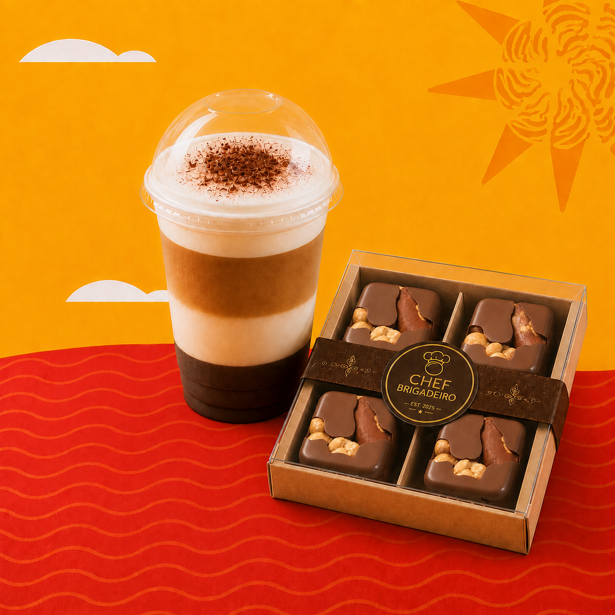 Le Petit - uma combinação irresistível de chocolate, café, baunilha e castranhas selecionadas